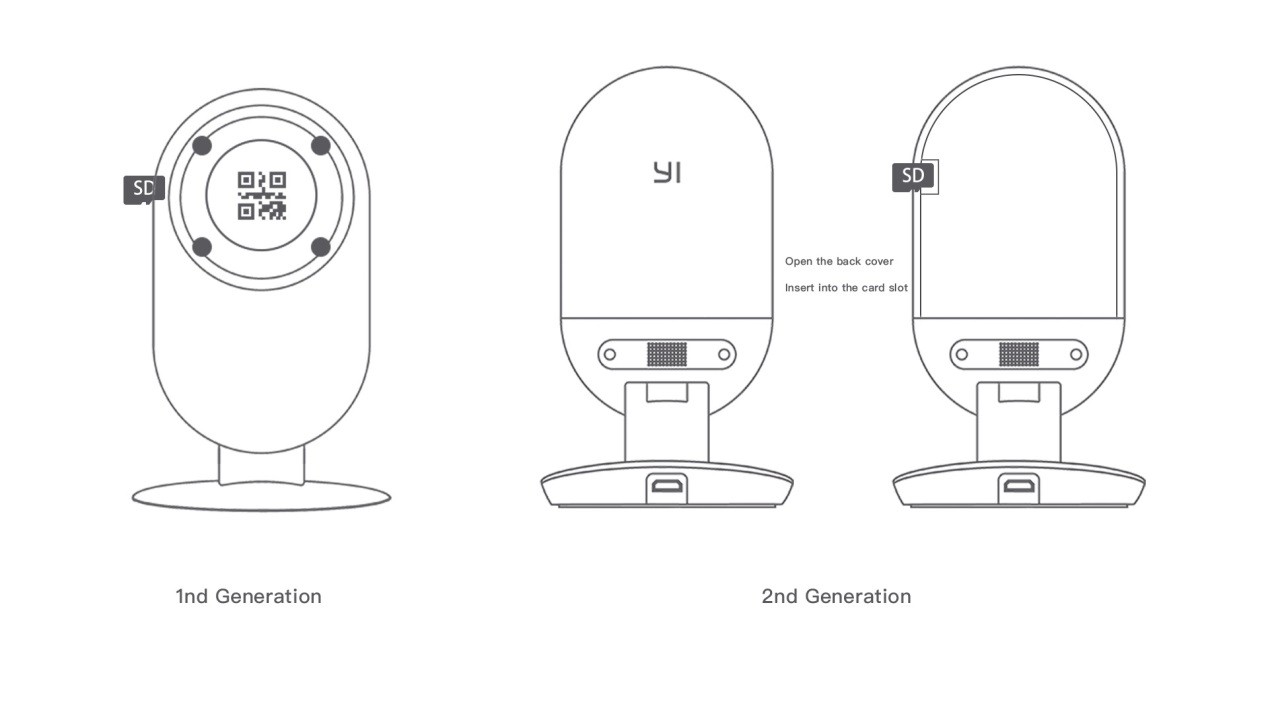 Yi outdoor sale camera micro sd